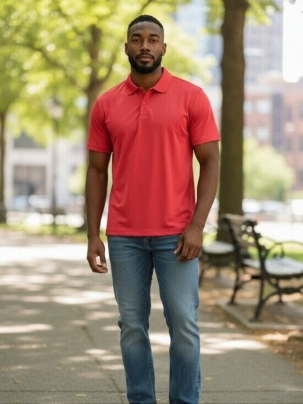Extreme Eperformance Mens Polo Red Size Medium